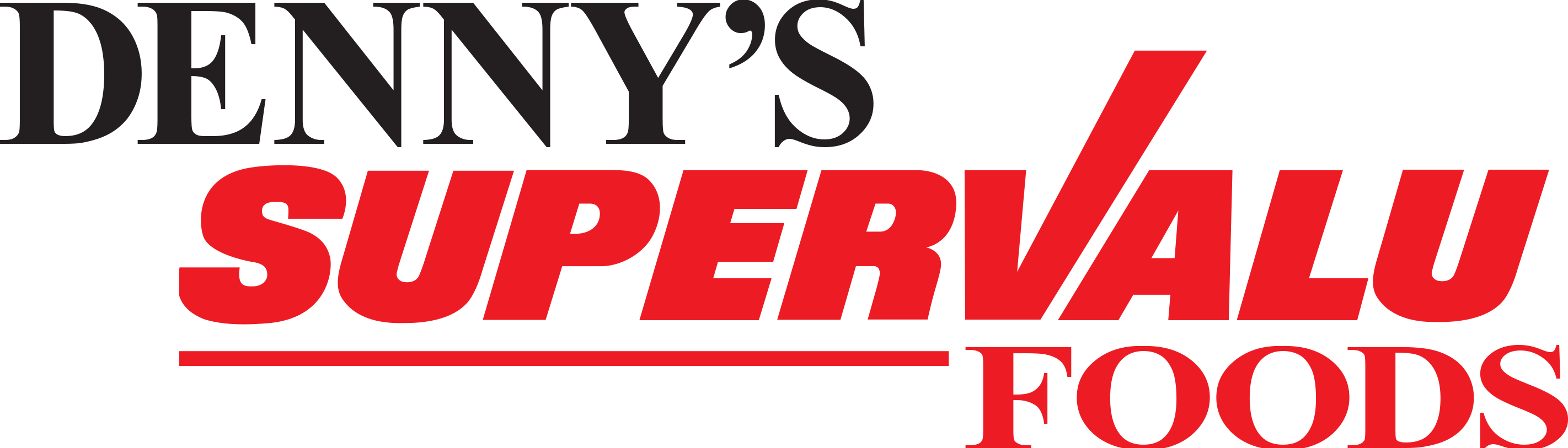 A theme logo of Denny's Supervalu